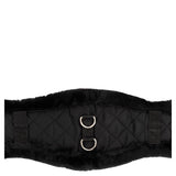 Dressuursingel Artificial Fur Zwart