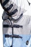 Vliegendeken Strong met hals Blauw-Wit-Grijs