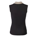 Polo Limone Sleeveless Zwart