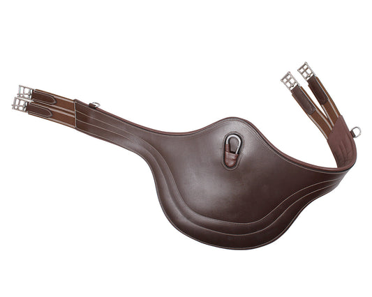 Singel met buikflap luxe Bruin
