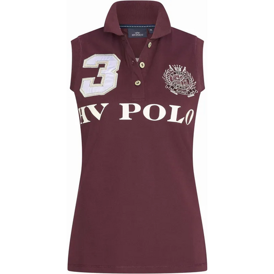 Poloshirt Favouritas Sleeveless Dark Berry