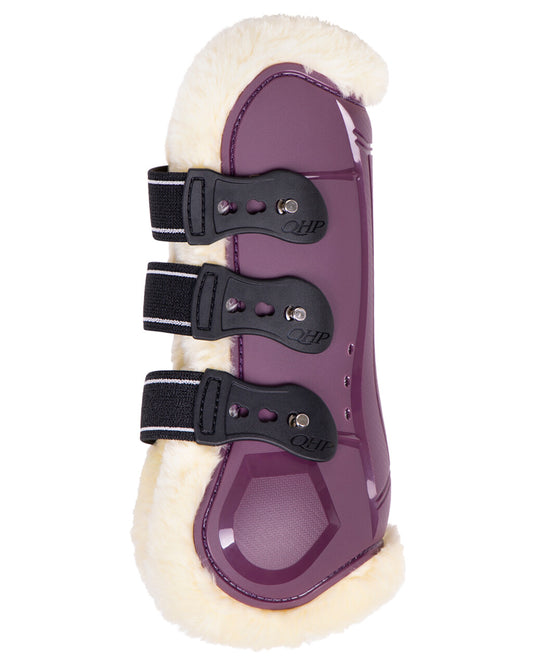 Menton Plum tendon boots