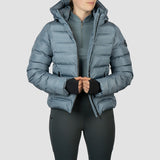Pufferjas Kort Penelope Blue Mist