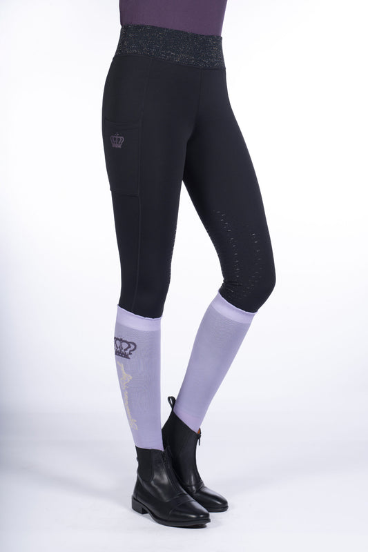 Riding leggings Lavender Bay Knee Grip Black