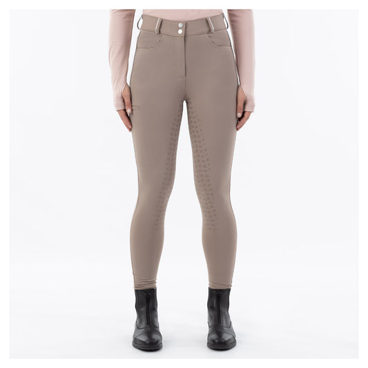 Riding breeches Dionne Taupe Grey Full Grip
