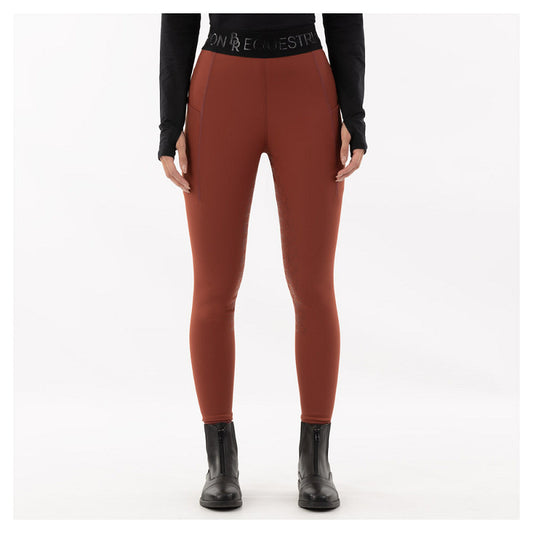Faiga Riding Leggings Silicone Seat Roasted Russet