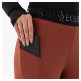 Faiga Riding Leggings Silicone Seat Roasted Russet