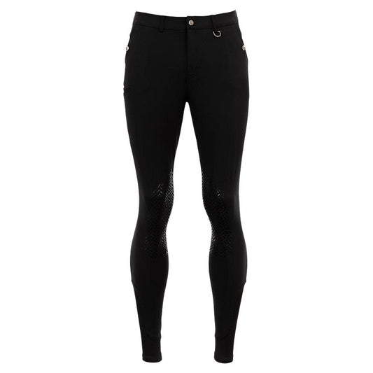 Riding Breeches Maikel Men Black Knee Grip