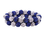 Knotband Gloss Wi/Kobaltblauw