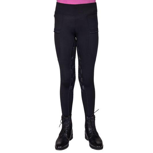 Riding leggings Lissie Junior Full Grip Black