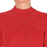 Sportshirt Lange Mouwen Oakleigh Sunset Red