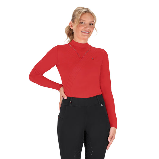 Sportshirt Lange Mouwen Oakleigh Sunset Red