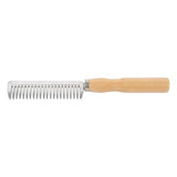 Mane Comb Aluminum Wooden Handle