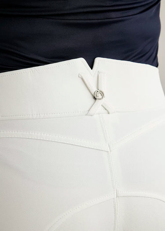 CURVE | Montar Rijbroek Megan Highwaist Wit