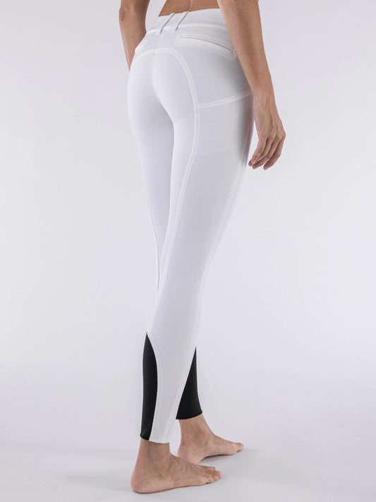 Equiline Rijbroek Knie Grip X-Shape Wit