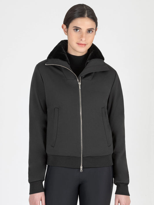 Equiline Softshell Jas met Eco-Bont Zwart