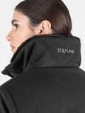 Equiline Softshell Jas met Eco-Bont Zwart
