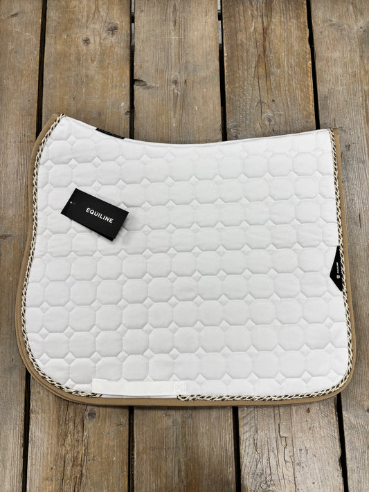 Custom | Equiline Octagon Zadeldek Wit Taupe