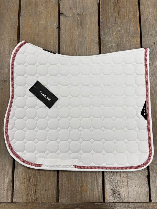 Custom | Equiline Octagon Zadeldek Wit Roze I