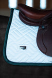Equestrian Stockholm Saddle Pad Dramatic Monday Modern White