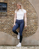 PresTeq rijbroek PerformNow Full Grip Navy