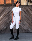 PresTeq rijbroek PerformNow Full Grip Wit