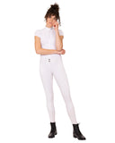 PresTeq rijbroek PerformNow Full Grip Wit