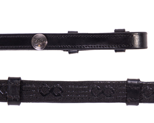 PresTeq FayRein reins with stops (12.5cm) Black