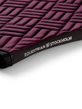 Equestrian Stockholm Saddle Pad Modern Purple Night