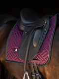 Equestrian Stockholm Saddle Pad Modern Purple Night