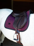 Equestrian Stockholm Saddle Pad Modern Purple Night