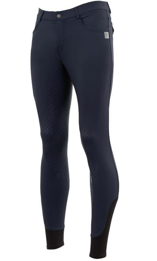 Riding Breeches Bart Men Silicone Seat Total Eclipse