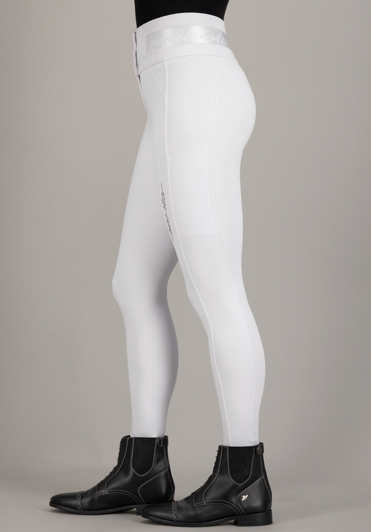 Rijbroek ESAthletic Luxe Full Grip Wit