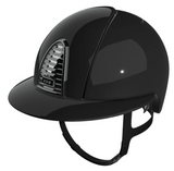 KEP Italia Cromo 2.0 Shine Zwart Polo Kristalli Logo Black Mirror