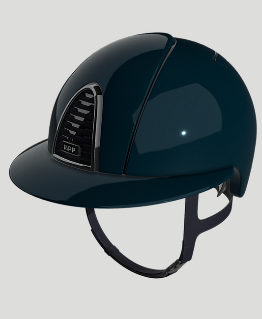 KEP Italia Cromo 2.0 Shine Blauw Polo Kristalli Logo Black Mirror