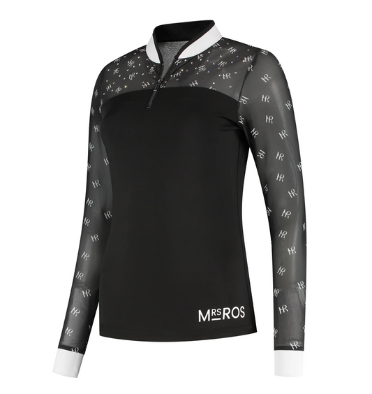 Mrs. Ros Urban Chic Top Mesh Black