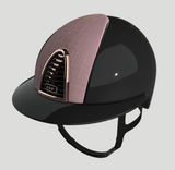 KEP Italia Cromo 2.0 Shine Zwart Polo Kristalli Logo Rosé Pink Galassia