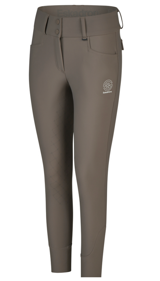 Eskadron Rijbroek Dynamic Full Grip Powdertaupe