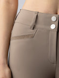 Equiline Crystalek Rijbroek Full Grip High Waist Taupe