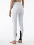 Equiline Crystalek Rijbroek Full Grip High Waist Wit