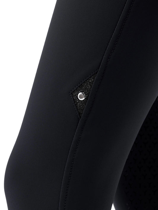 Equiline Crystalek Rijbroek Knie Grip High Waist Zwart