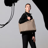 Eskadron Shopper Faux Leather Platinum Smoky Taupe