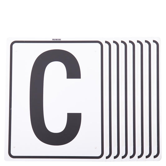 Plastic riding school letters