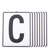 Plastic riding school letters