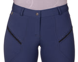 Rijbroek Jace Knie Grip Navy Dames