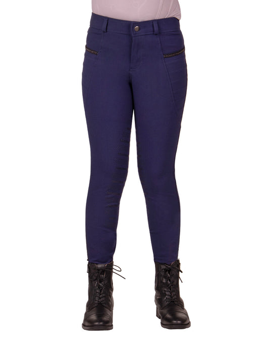 Riding Breeches Rylee Junior Leg Grip Navy