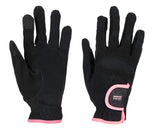 Glove Basic Black/Pink Glitter