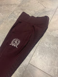 Dokihorse riding leggings Quinn junior Bordeaux