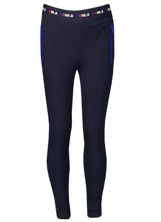 Sophie Junior Navy Riding Leggings