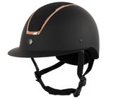 Safety Helmet Omega Painted Glitter Black-Pink
